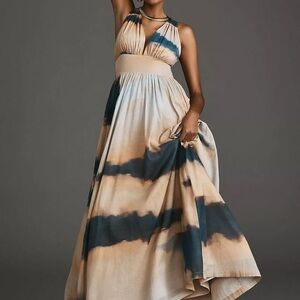 Hope for Flowers by Tracy Reese Printed V-Neck Cross-Back Petticoat Dress